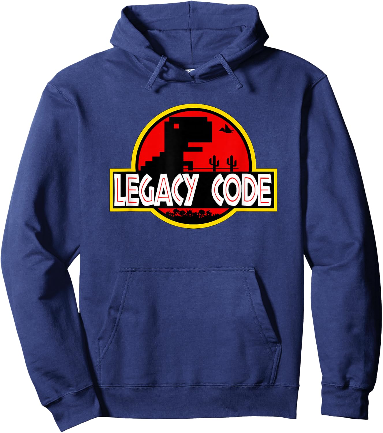 Tech Humor - Legacy Code Park for Programmers, Coders, Cyber Hoodie - Hoodie | Navy