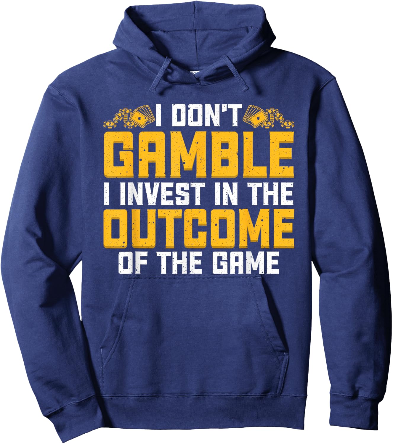 Funny Gambling Art Women Gambler Poker Casino Lover Hoodie - Hoodie | Navy