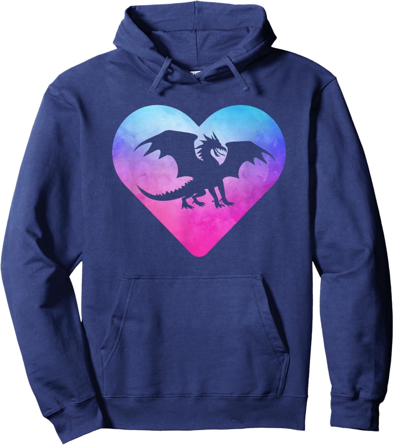 Women or Girls Dragon Fantasy Hoodie - Hoodie | Navy