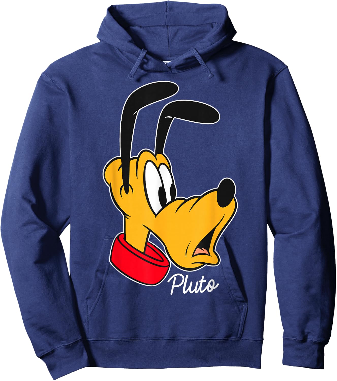 Disney Mickey and Friends Pluto Big Face Hoodie - Hoodie | Navy