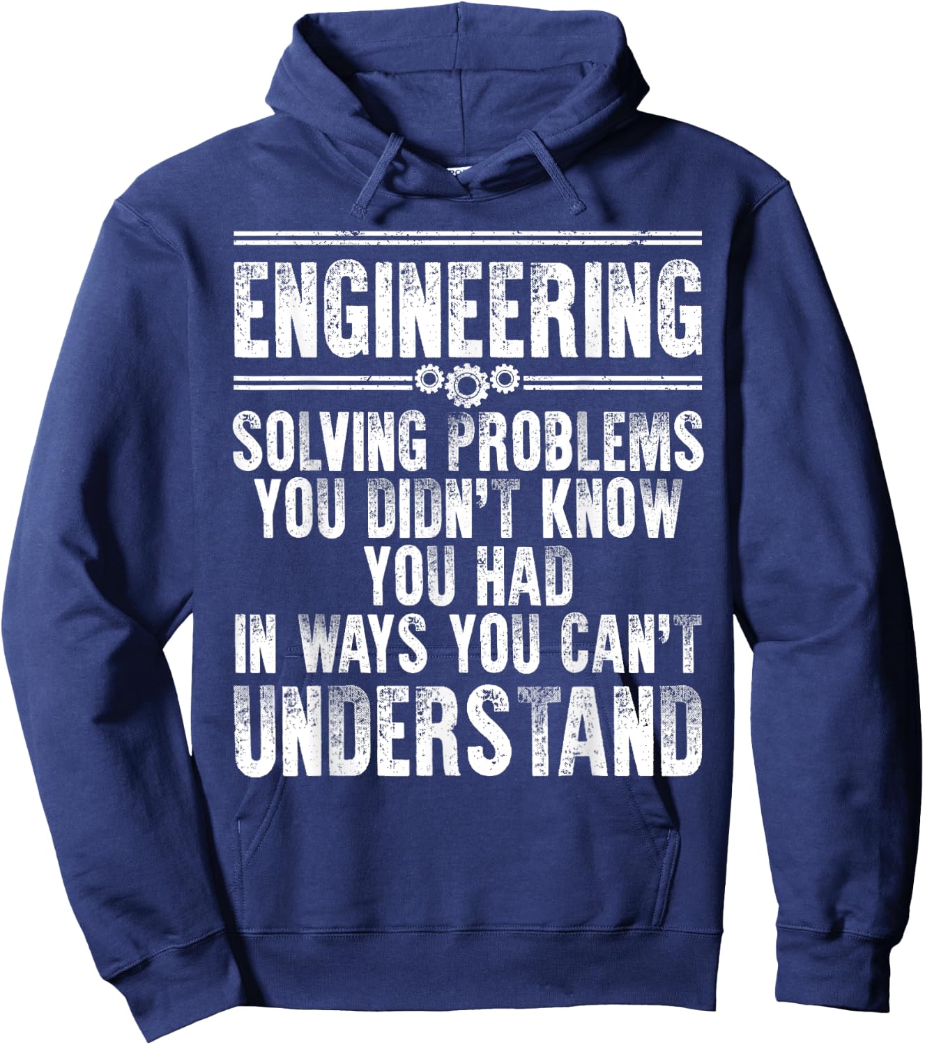 Funny Engineering Design Women Kids Engineer Student Hoodie - Hoodie | Navy
