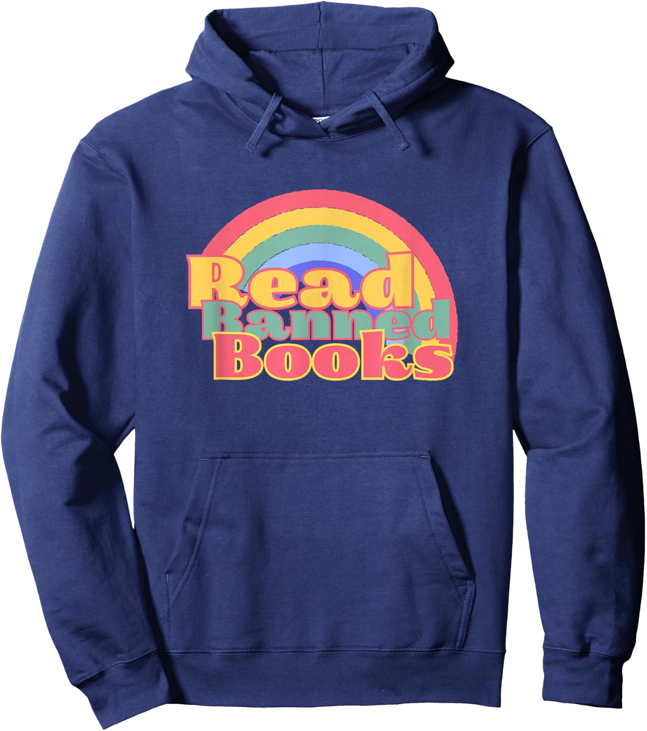 I Read Banned Books Week Librarian Teacher Reader Nerd Hoodie - Hoodie | Navy