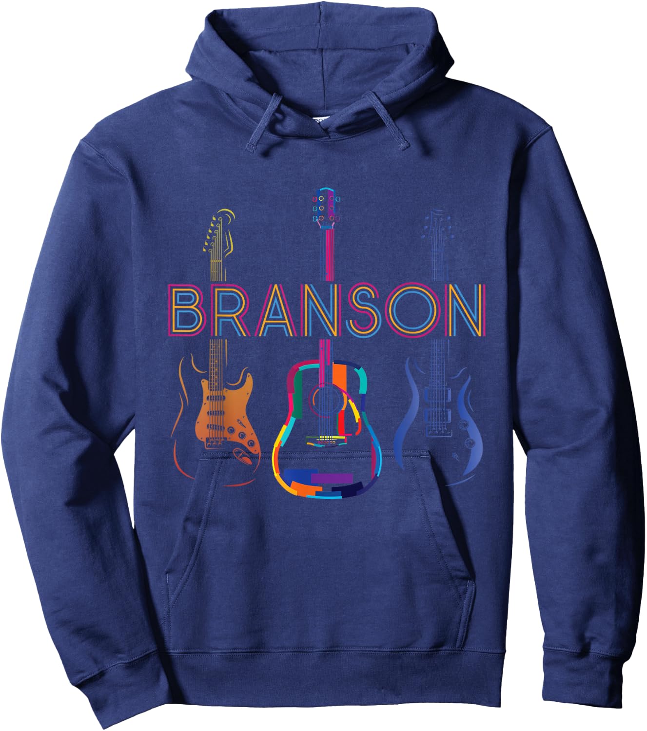 Branson Missouri Vacation Music Guitar Souvenir Hoodie - Hoodie | Navy
