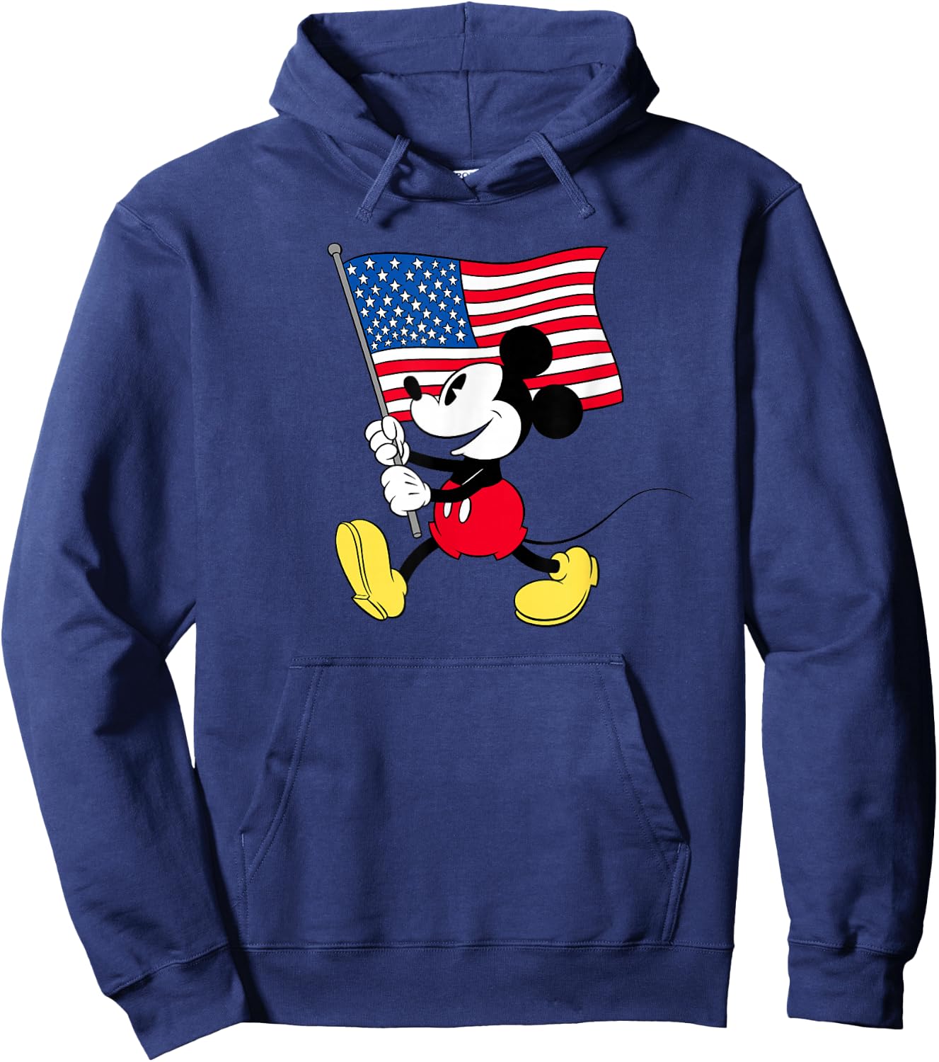 Disney Mickey Mouse Americana Flag Small Hoodie - Hoodie | Navy
