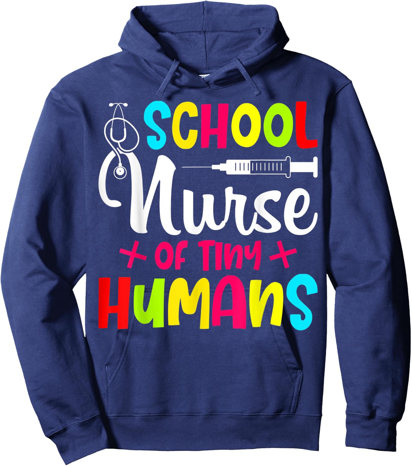 School Nurse Of Tiny Humans Nurse Back To School Hoodie - Hoodie | Navy
