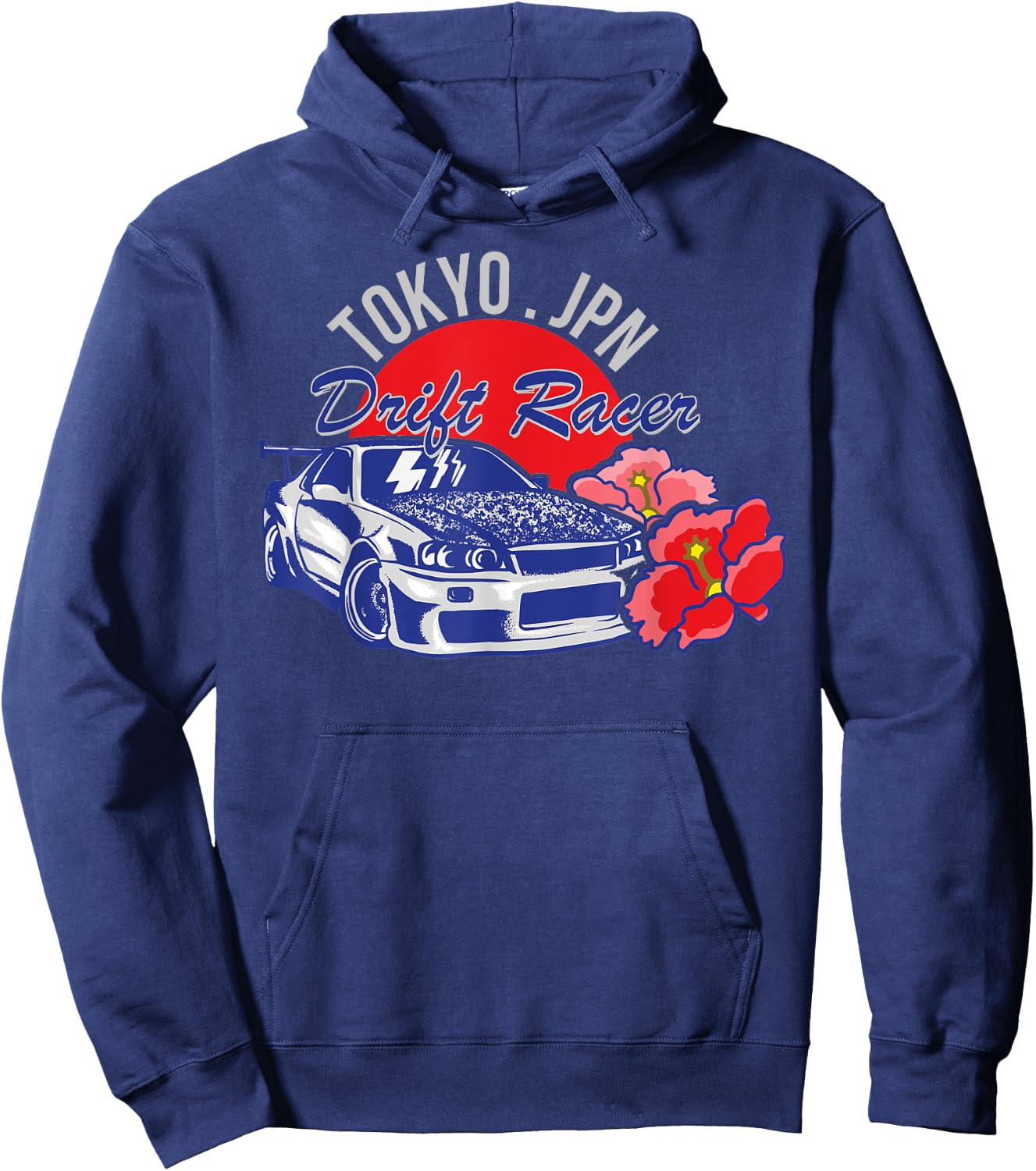 JDM Tokyo Japan Drift Race Car Tuning Retro Vintage Graphic Hoodie - Hoodie | Navy