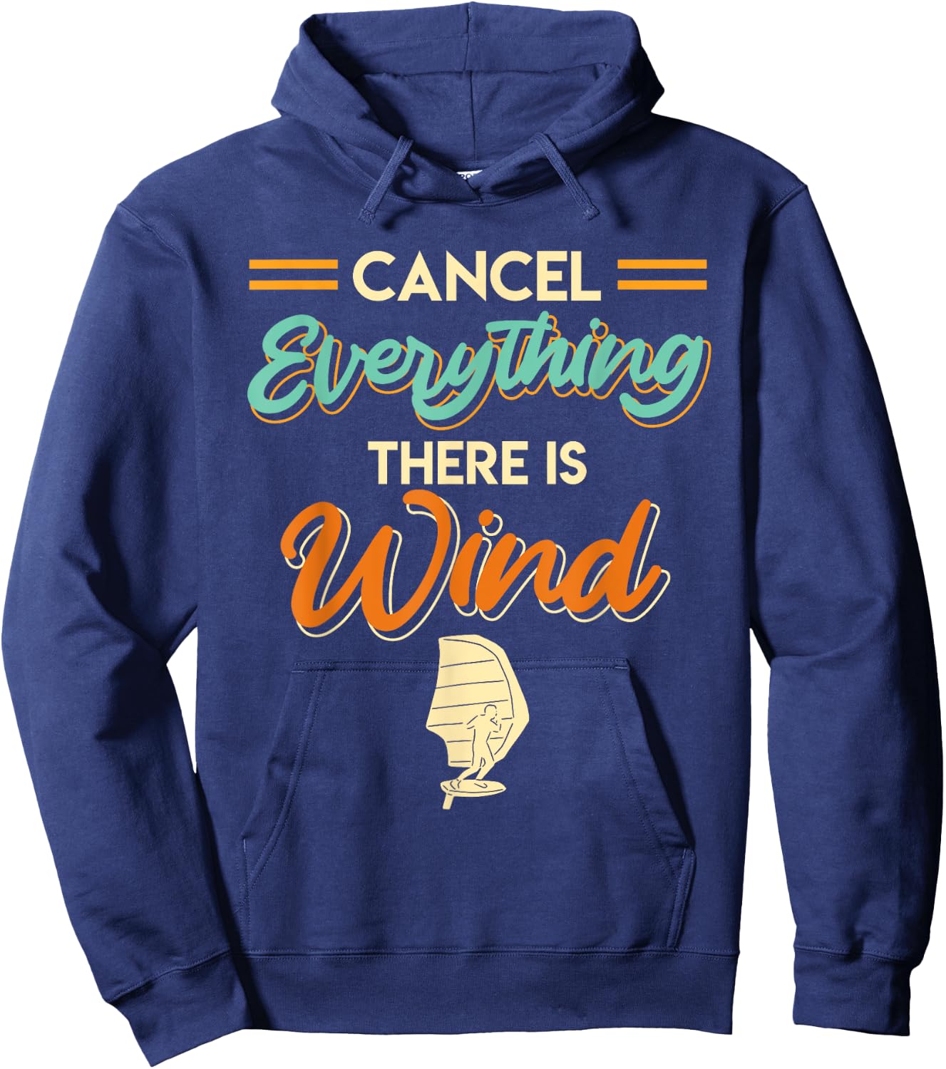 Wing Foil Wing Surf Wingfoiling Wingsurfing Hoodie - Hoodie | Navy