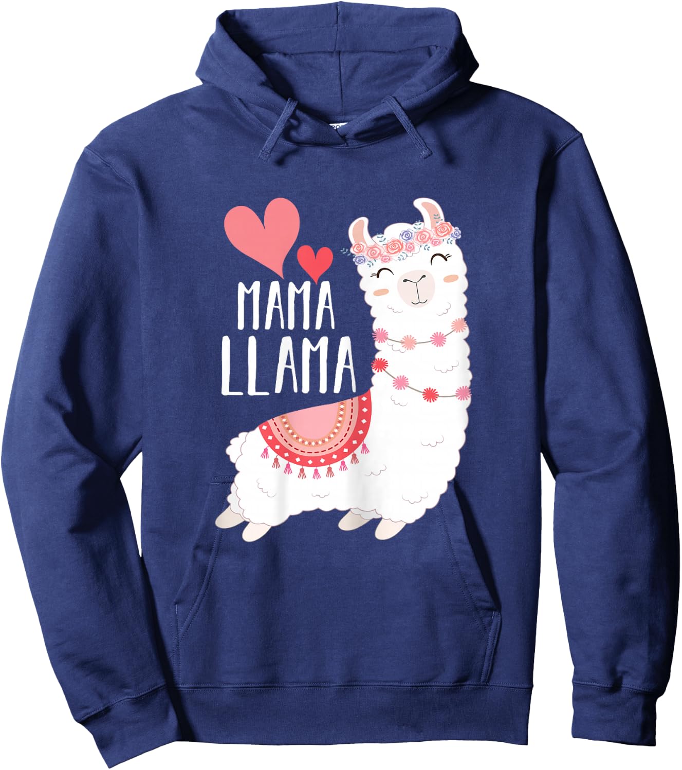 Mama Llama - Funny Mother Mom Hoodie - Hoodie | Navy