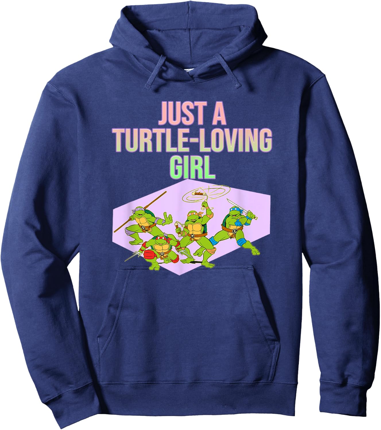 Mademark x Teenage Mutant Ninja Turtles - Just a Turtle-Loving Girl Hoodie - Hoodie | Navy