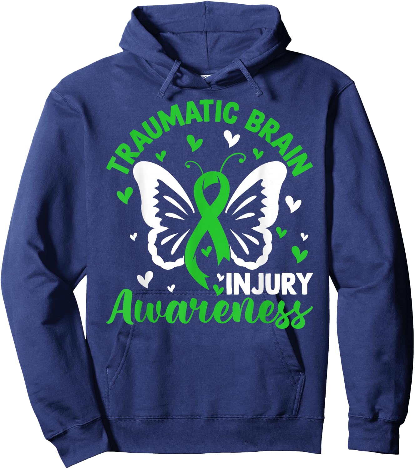 Survivor Traumatic Brain Injury Awareness TBI Survivor Hoodie - Hoodie | Navy