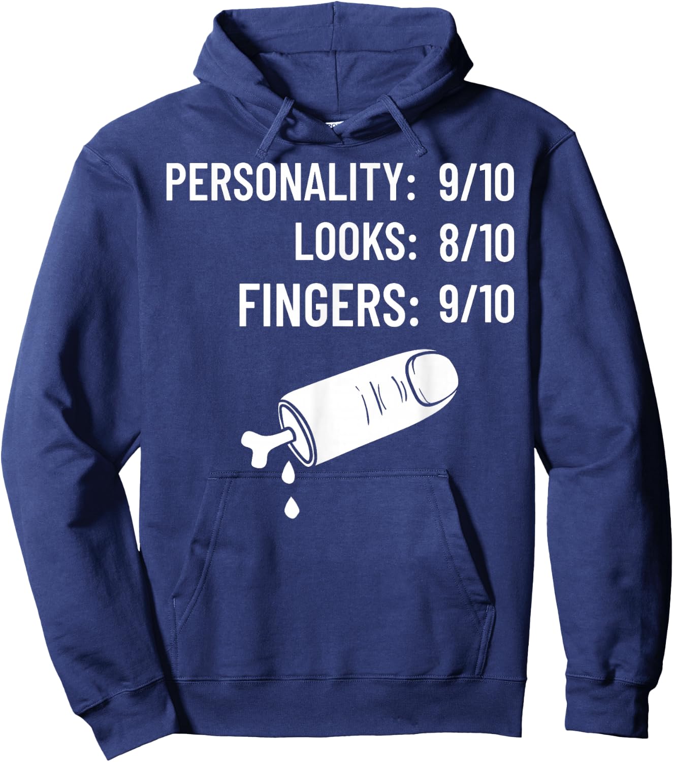 Missing Finger Prosthetic Amputation Recovery Hoodie - Hoodie | Navy
