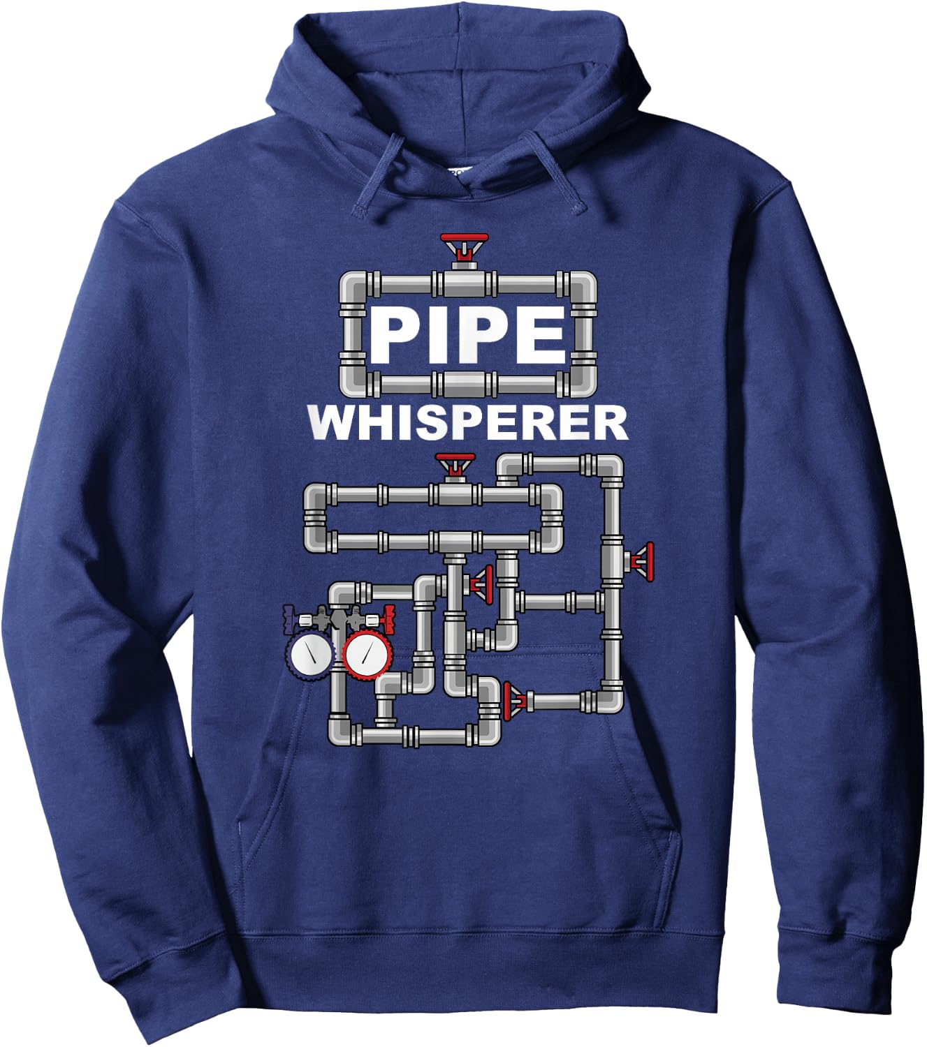 Steamfitter Pipefitter - Funny Pipe Whisperer Saying Gift Hoodie - Hoodie | Navy