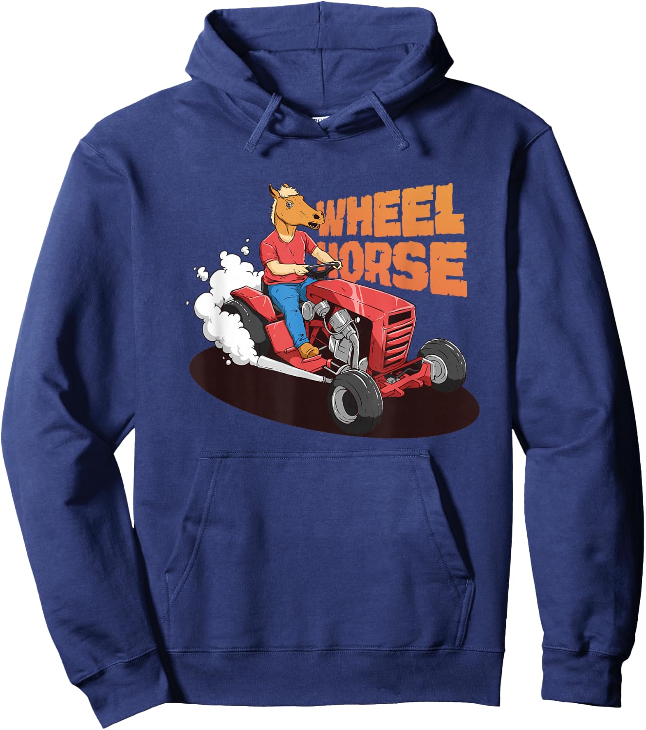 Funny Farm Tractor Shirt Wheel Horse Animal Farmers Rancher Hoodie - Hoodie | Navy