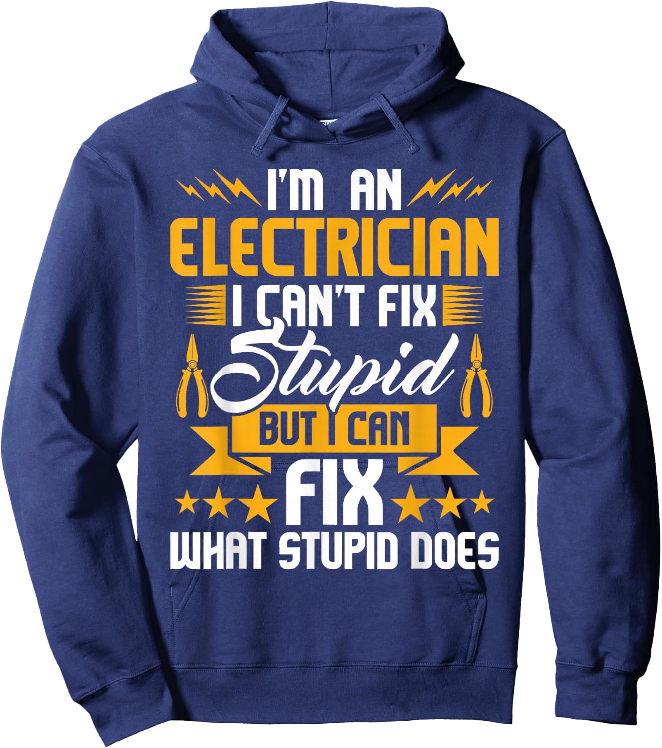 I'm An Electrician - Lineman Wiring Wireman Electrical Hoodie - Hoodie | Navy