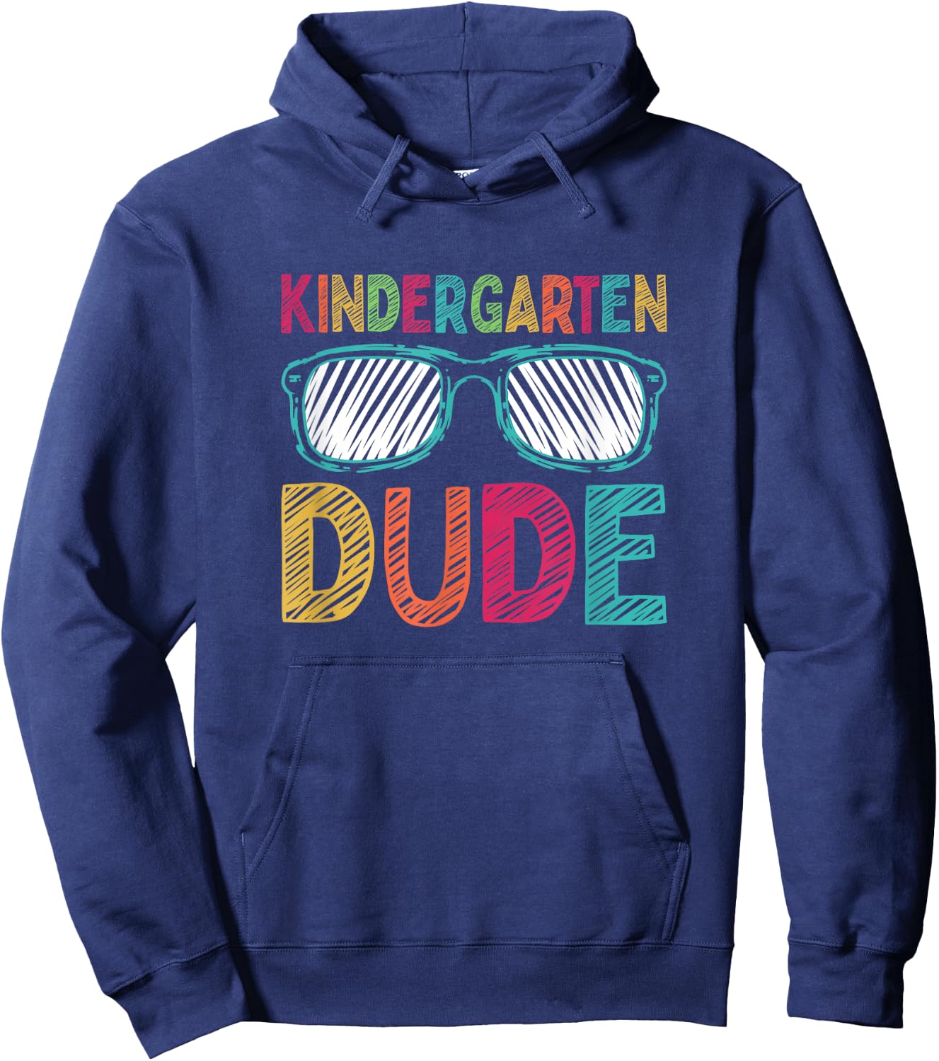 Kindergarten Dude Funny First Day Back To School Student Hoodie - Hoodie | Navy