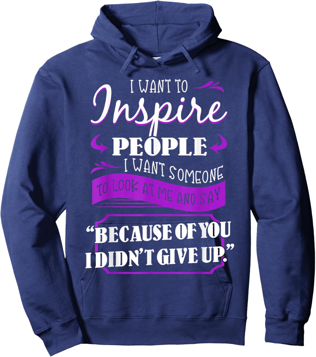 SLE Awareness Lupus Butterfly Rash Cure Purple Ribbon Gift Hoodie - Hoodie | Navy