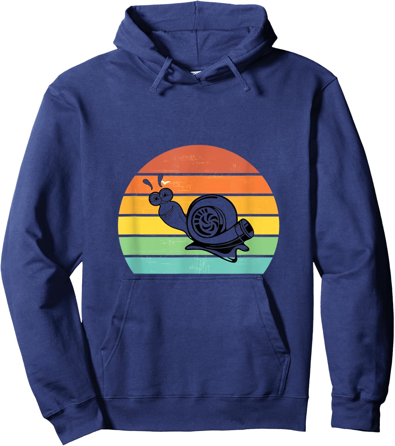 Turbo Snail Boost Racing Team Car Engine Steam Punk Style Hoodie - Hoodie | Navy