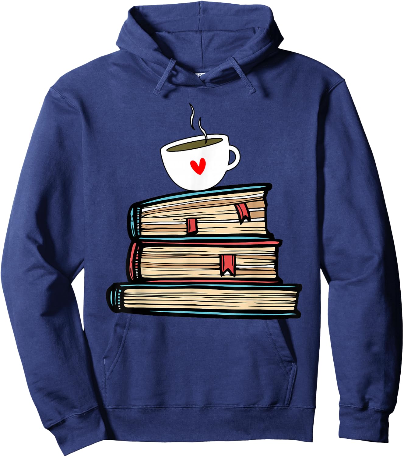 Tea Cup Book Lovers Gifts Book Shirt Cute Book Reader Shirts Hoodie - Hoodie | Navy