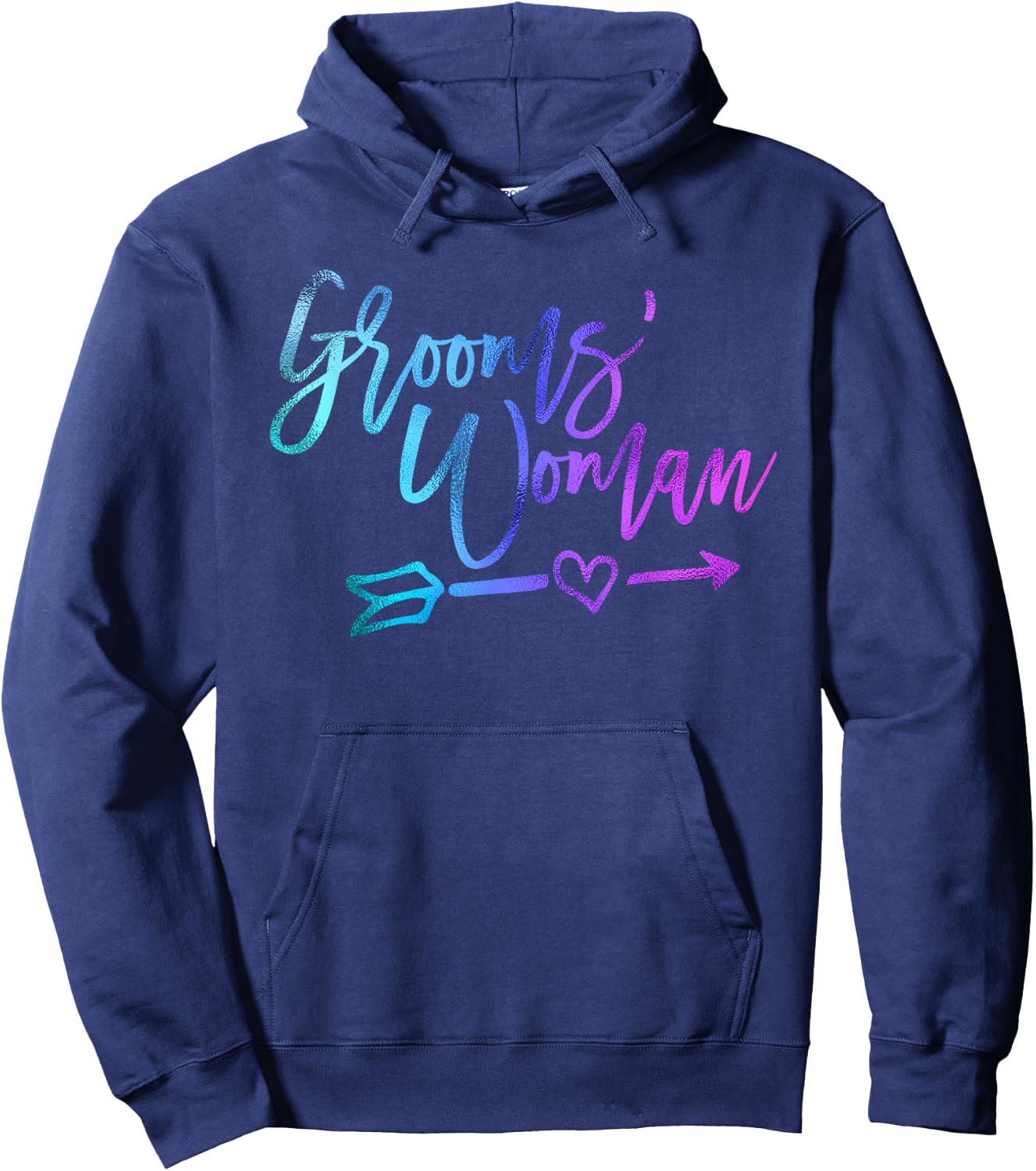 Groomswoman female groom attendant matching wedding Hoodie - Hoodie | Navy