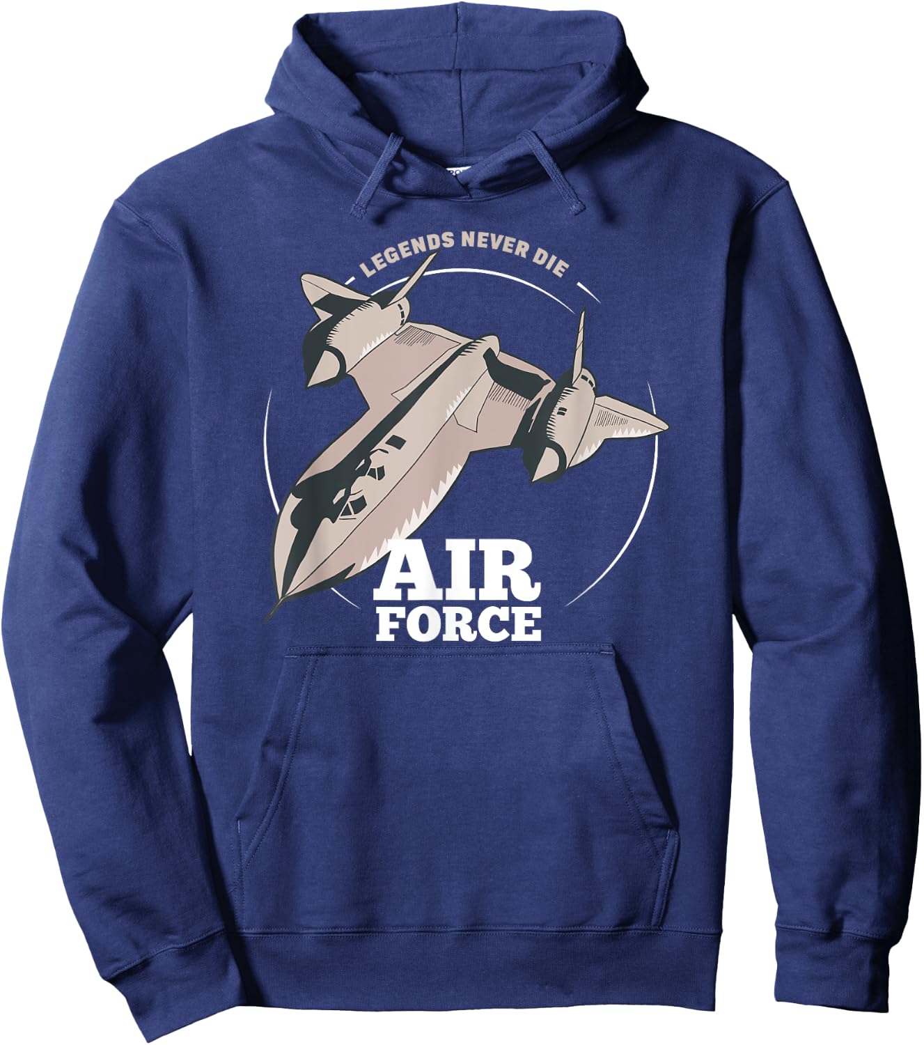 Legends Never Die Military SR 71 Blackbird, Airplane Jet Hoodie - Hoodie | Navy