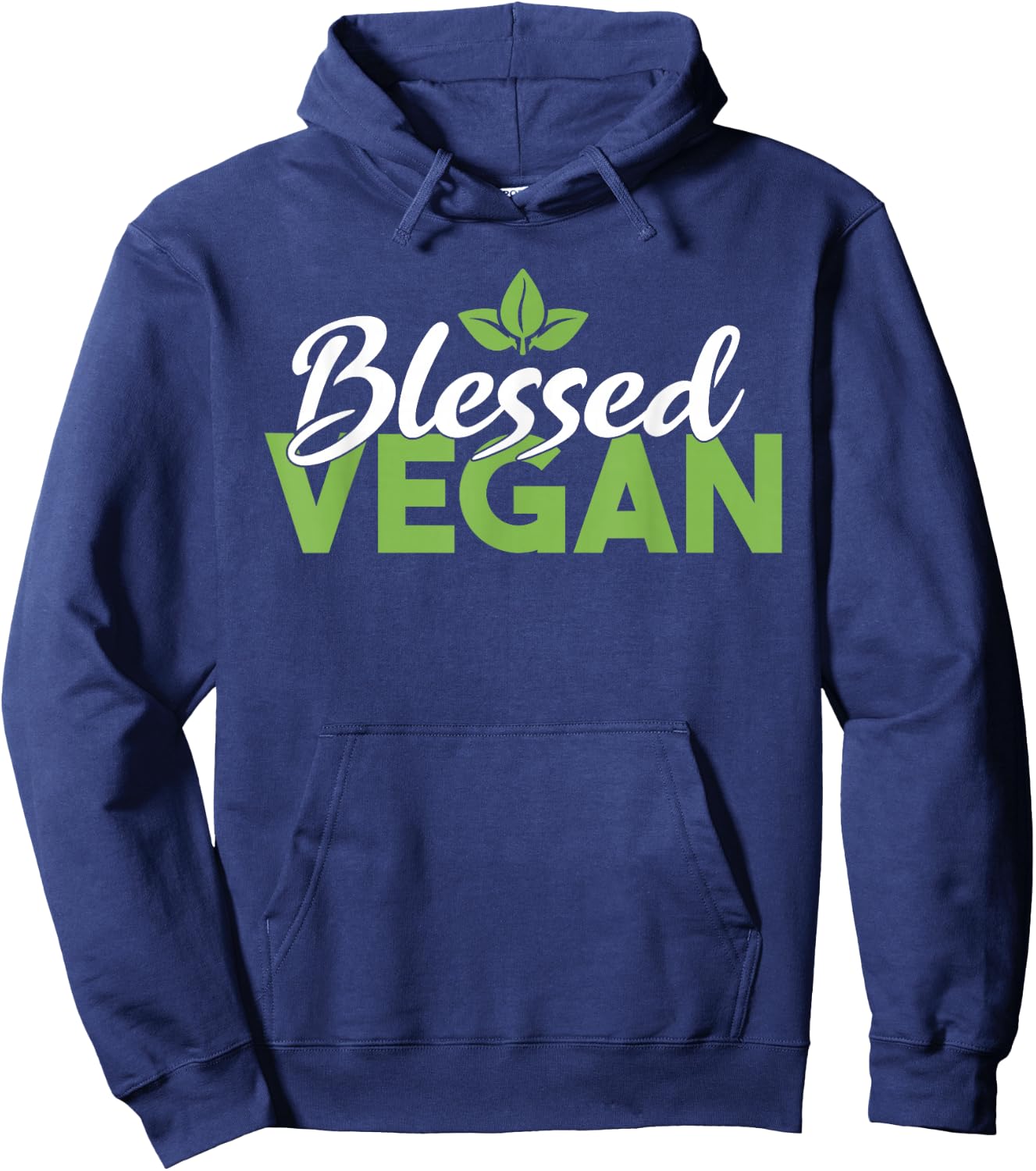 Blessed Vegan Veggie Lover Vegan Hoodie - Hoodie | Navy
