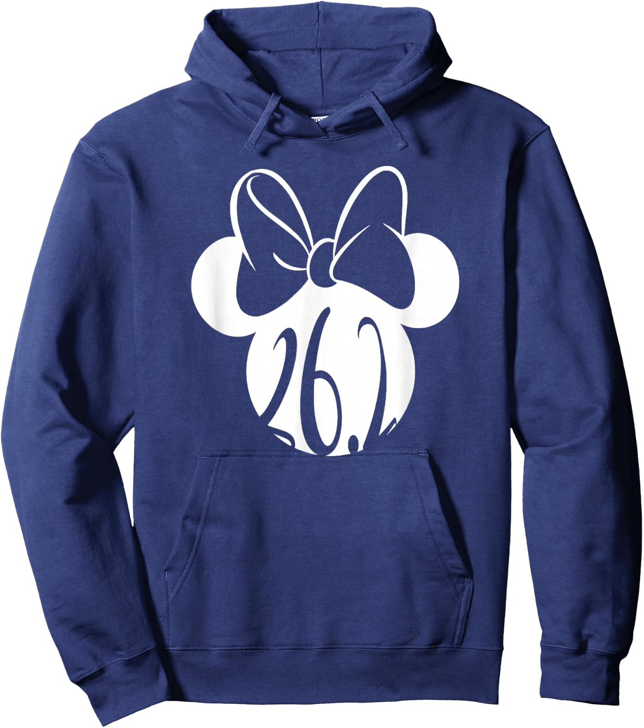 Disney Mickey And Friends Minnie Mouse Marathon 26.2 Logo Hoodie - Hoodie | Navy