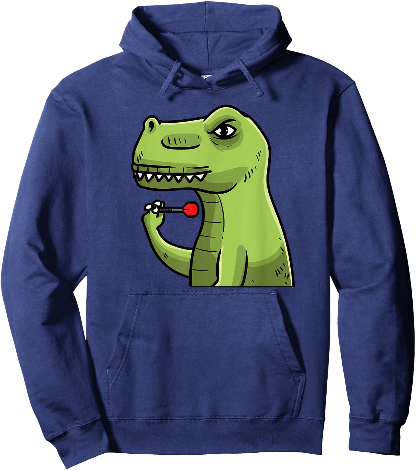 Darts Dinosaur Dart T-Rex Darts Player Hoodie - Hoodie | Navy