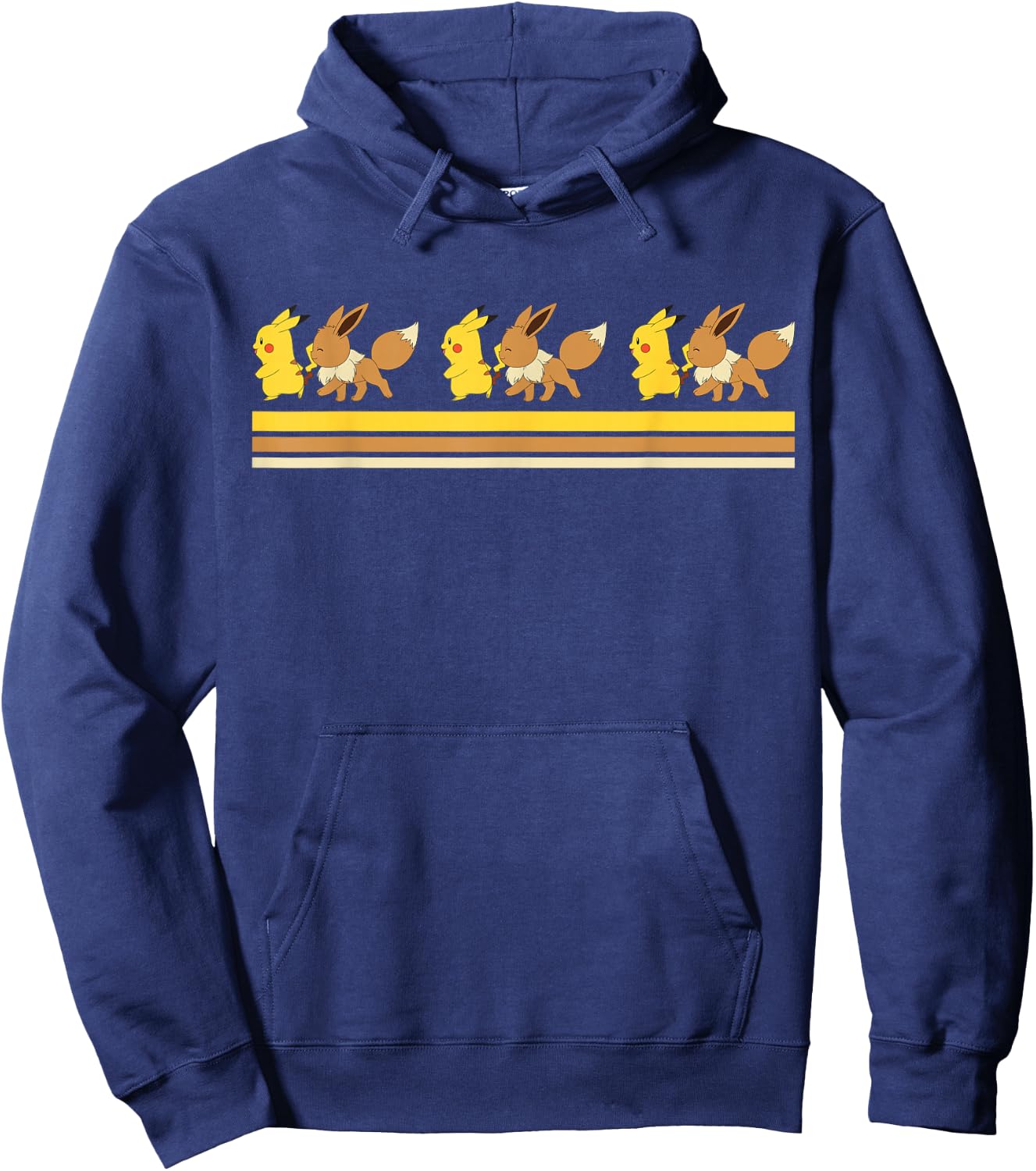 Pokemon Eevee and Pikachu Hoodie - Hoodie | Navy