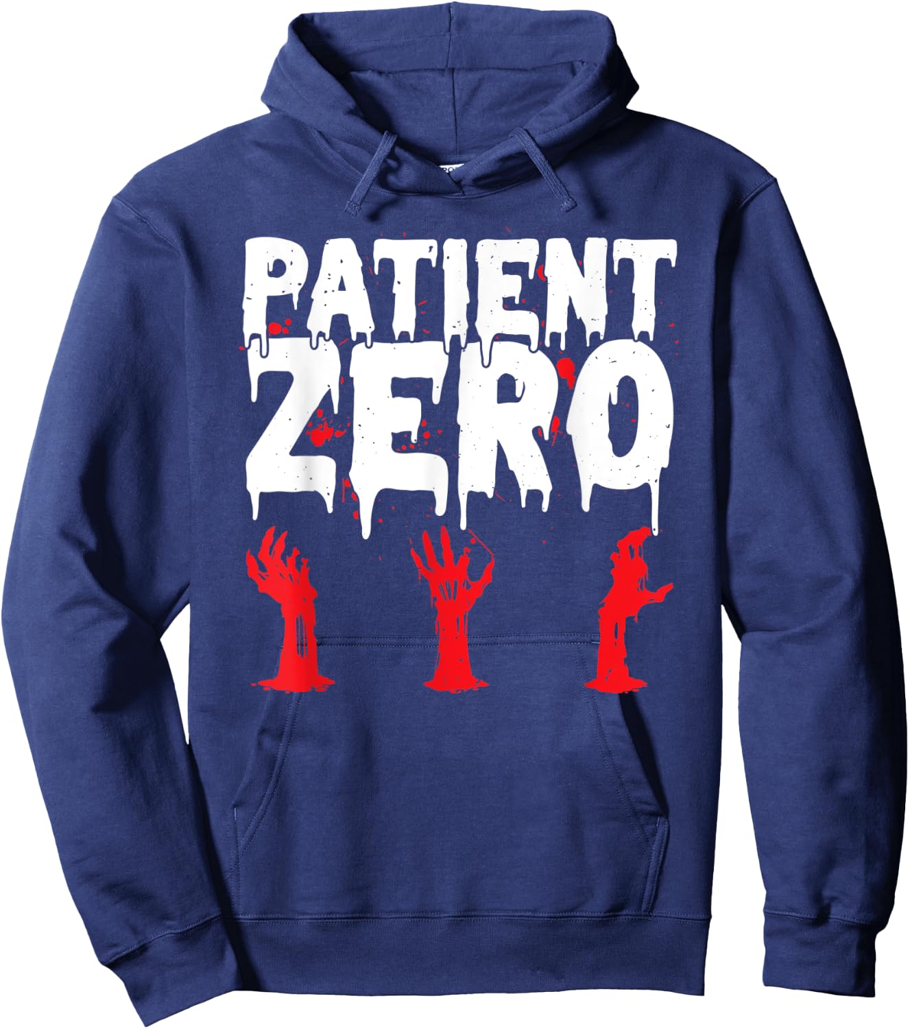 Patient Zero Zombie Outbreak Scary Halloween Zombie Hunter Hoodie - Hoodie | Navy