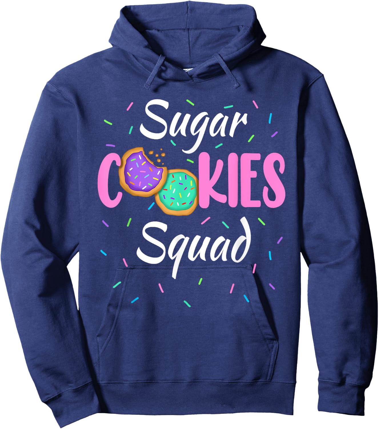 Cute Sugar Cookies Squad Team Sprinkles Family Matching Hoodie - Hoodie | Navy