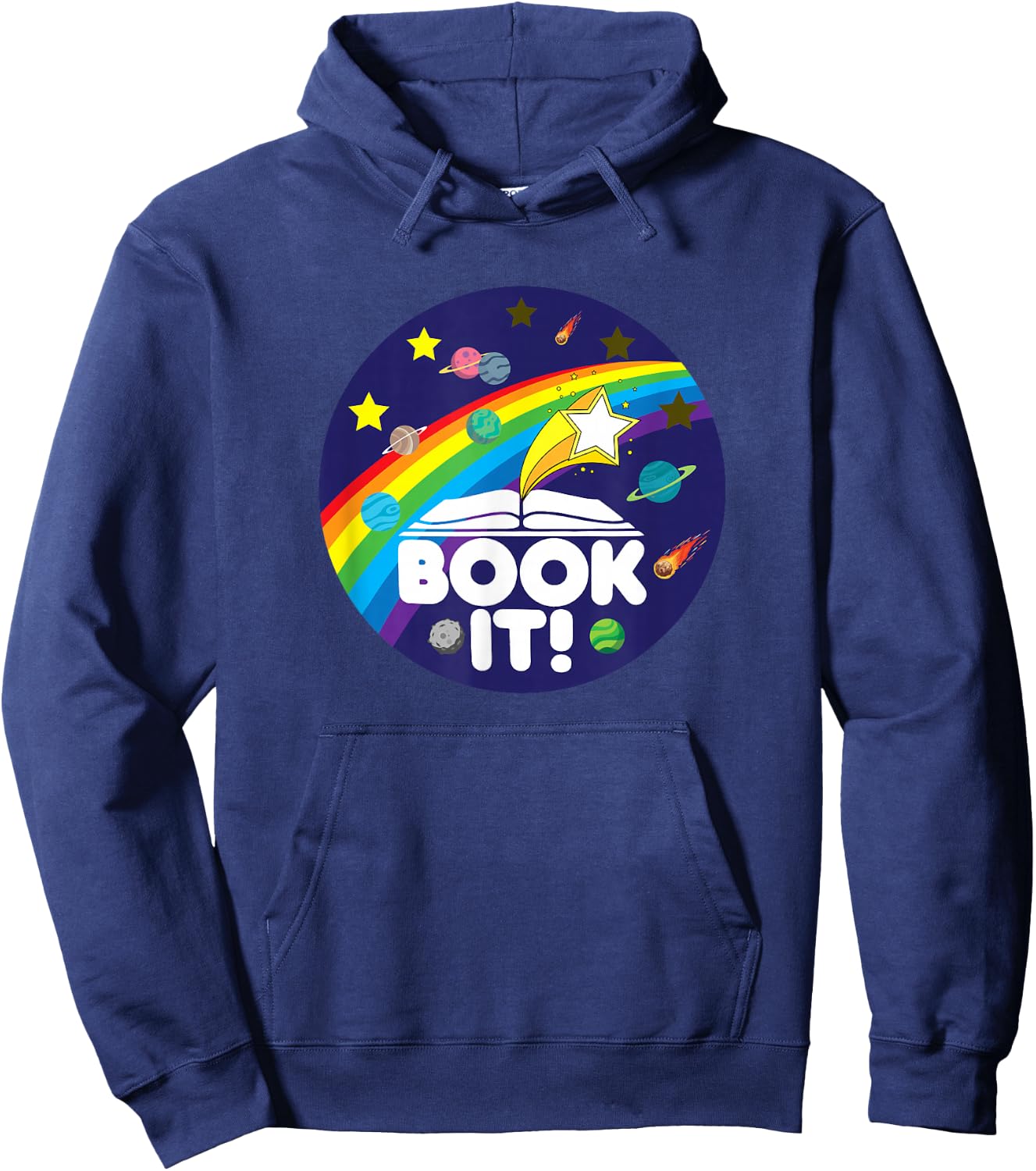 Book IT ! Childhood Retro Hoodie - Hoodie | Navy