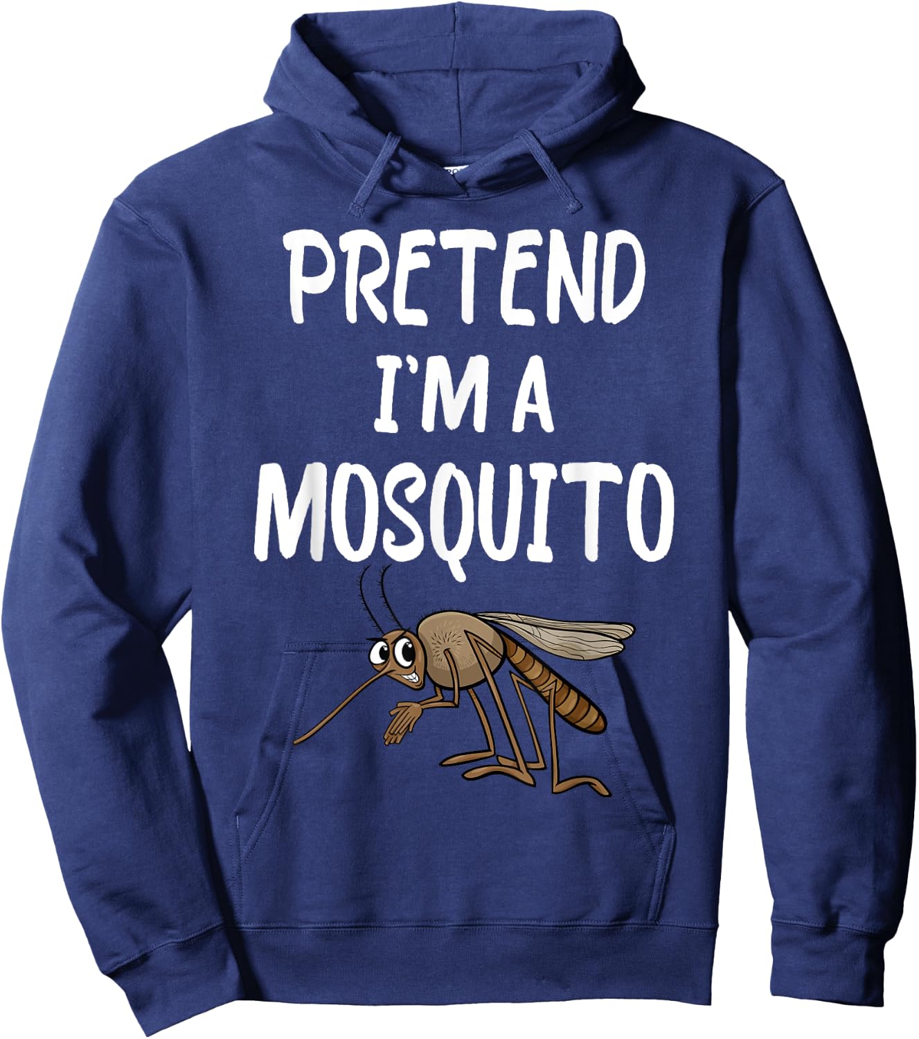 Pretend I'm A Mosquito Funny Lazy Halloween Costume party Hoodie - Hoodie | Navy