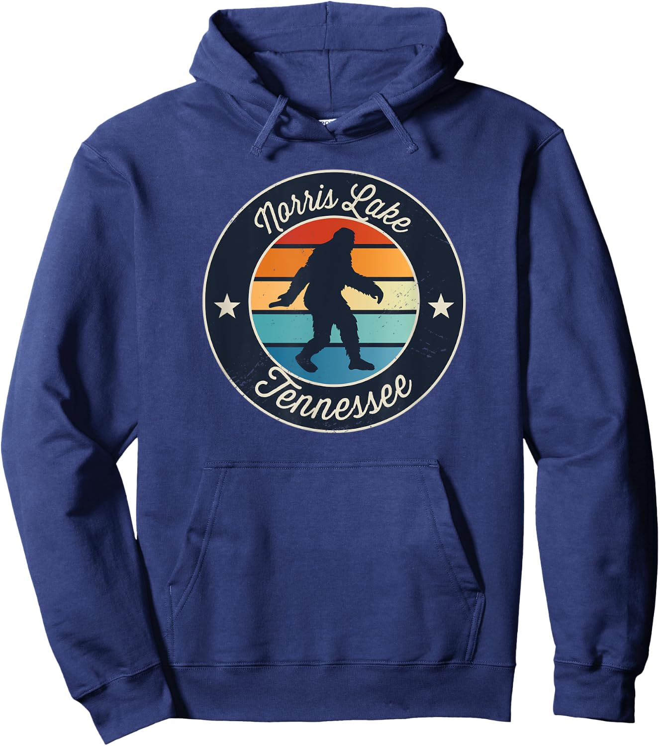 Norris Lake Tennessee Sasquatch Souvenir Hoodie - Hoodie | Navy
