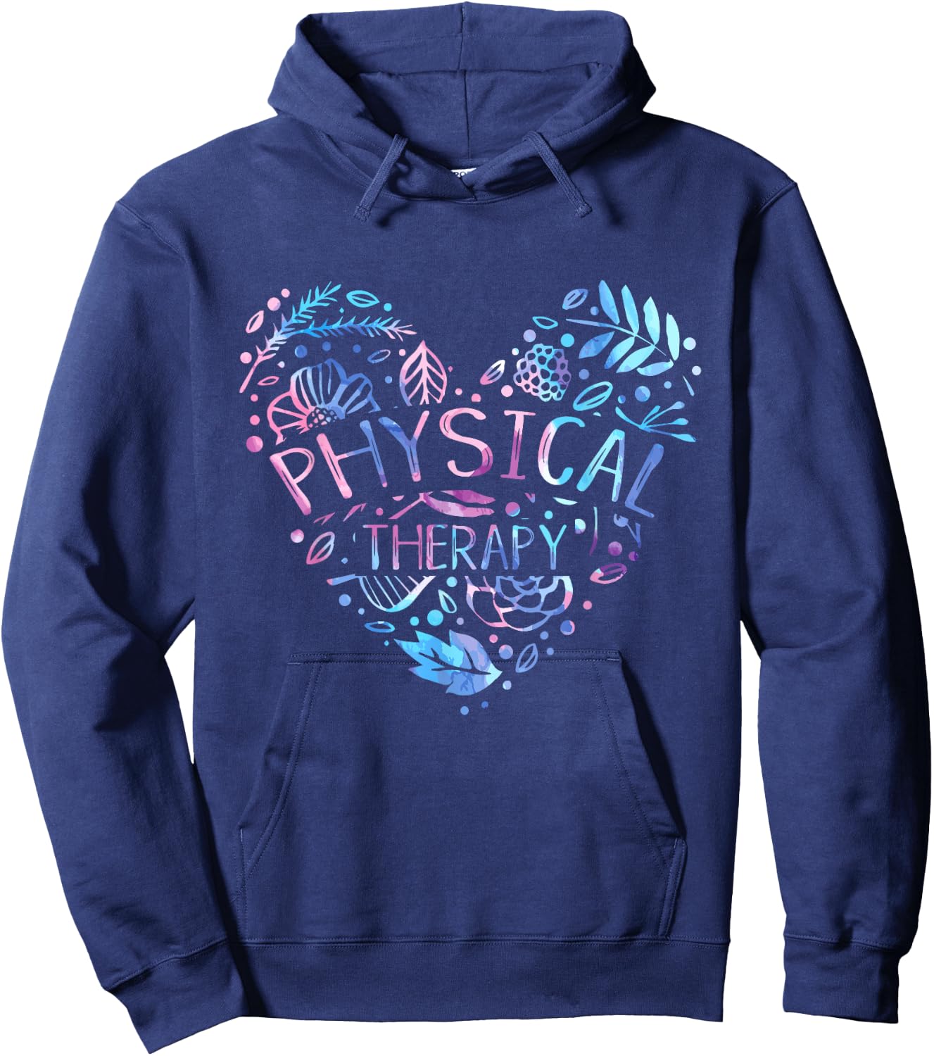 Physical Therapist Gift Heart PT Physical Therapy Hoodie - Hoodie | Navy