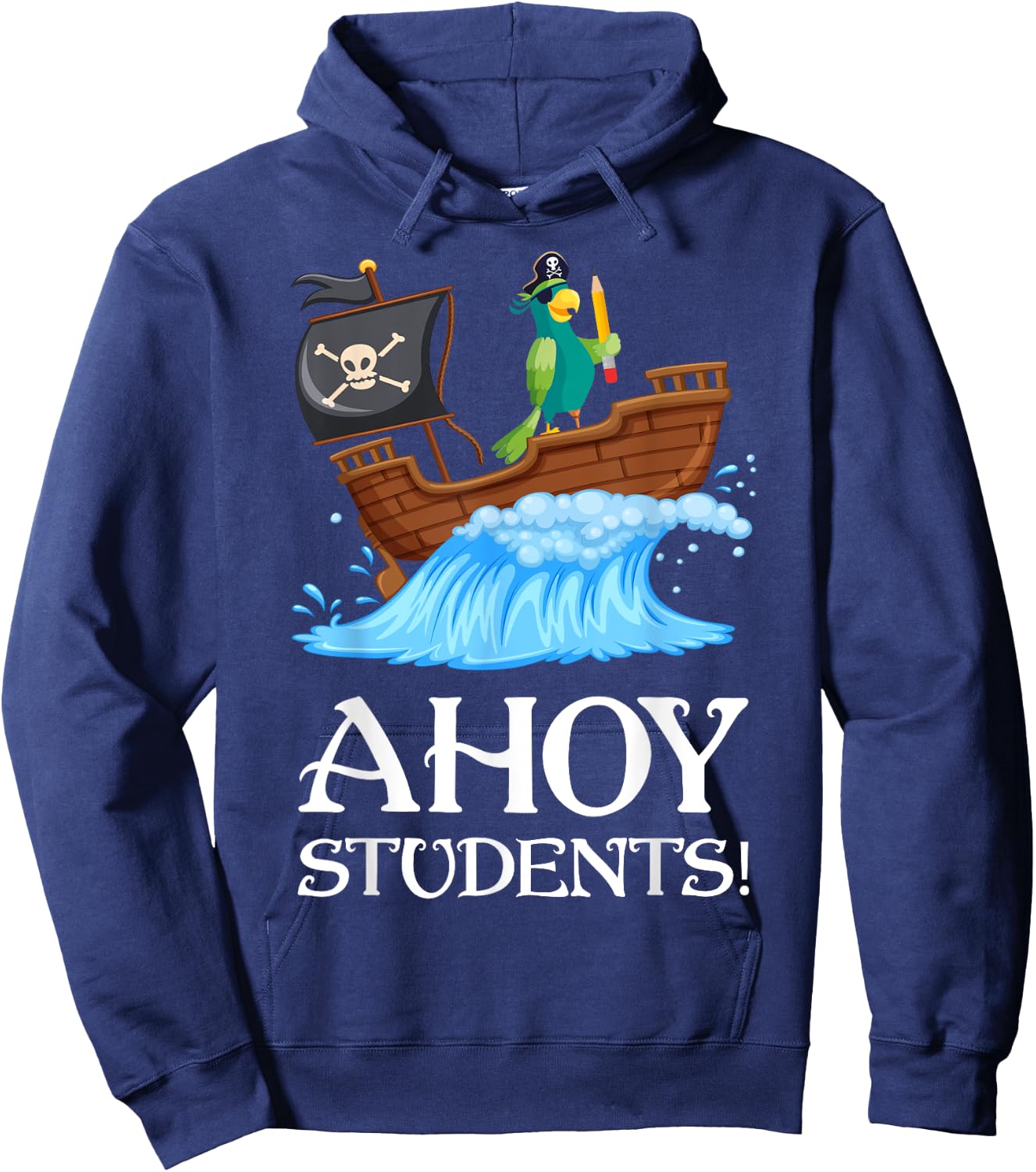 Funny 1st 2nd 3rd 4th 5th 6th Grade Pirate Teacher Women Girls Kids Hoodie - Hoodie | Navy