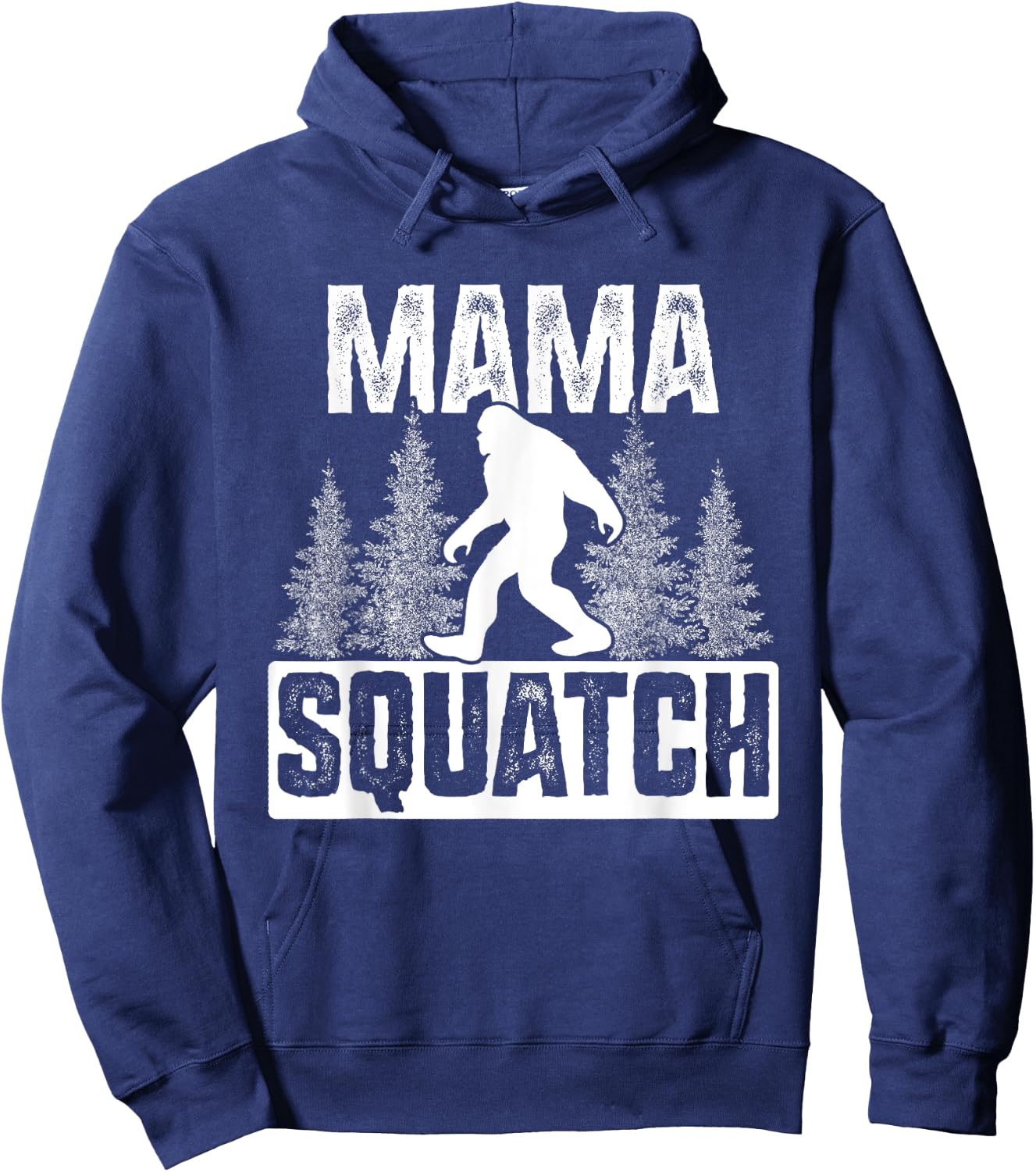 Squatchy Matching Family Bigfoot Shirts Mama Squatch Hoodie - Hoodie | Navy