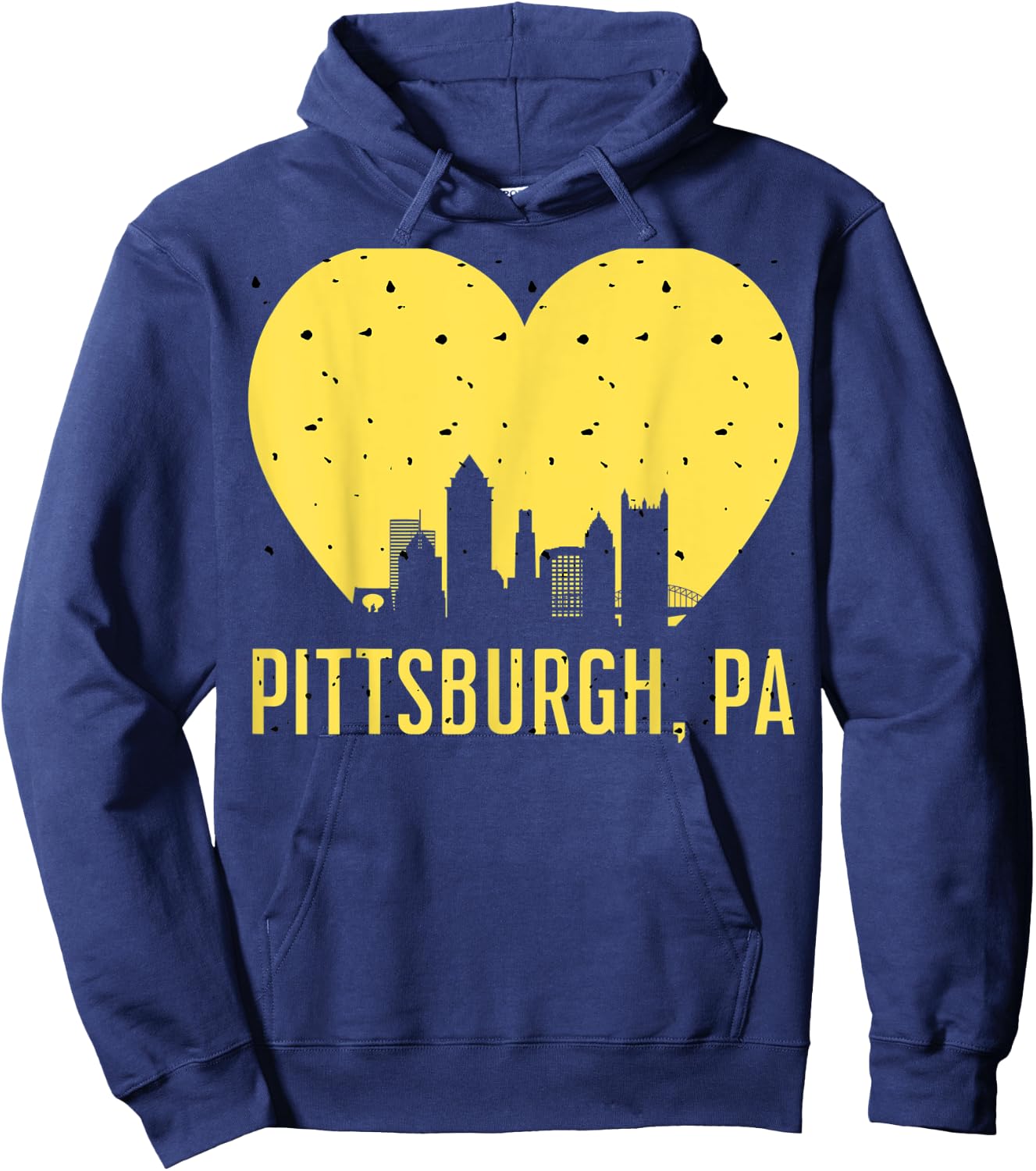 Pittsburgh Born in PA From PGH Pennsylvania Burgh Mom Dad Hoodie - Hoodie | Navy