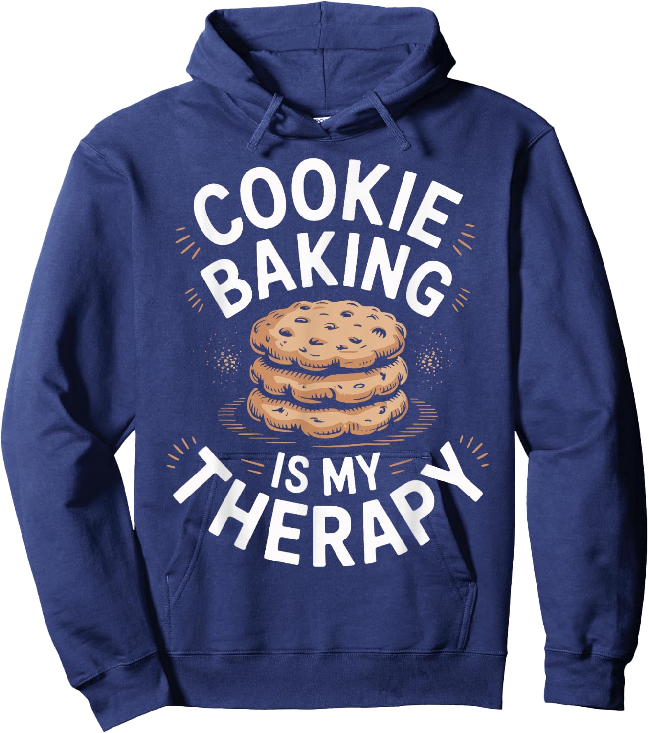 Cookie Baking is My Therapy Cookie Baker Hoodie - Hoodie | Navy