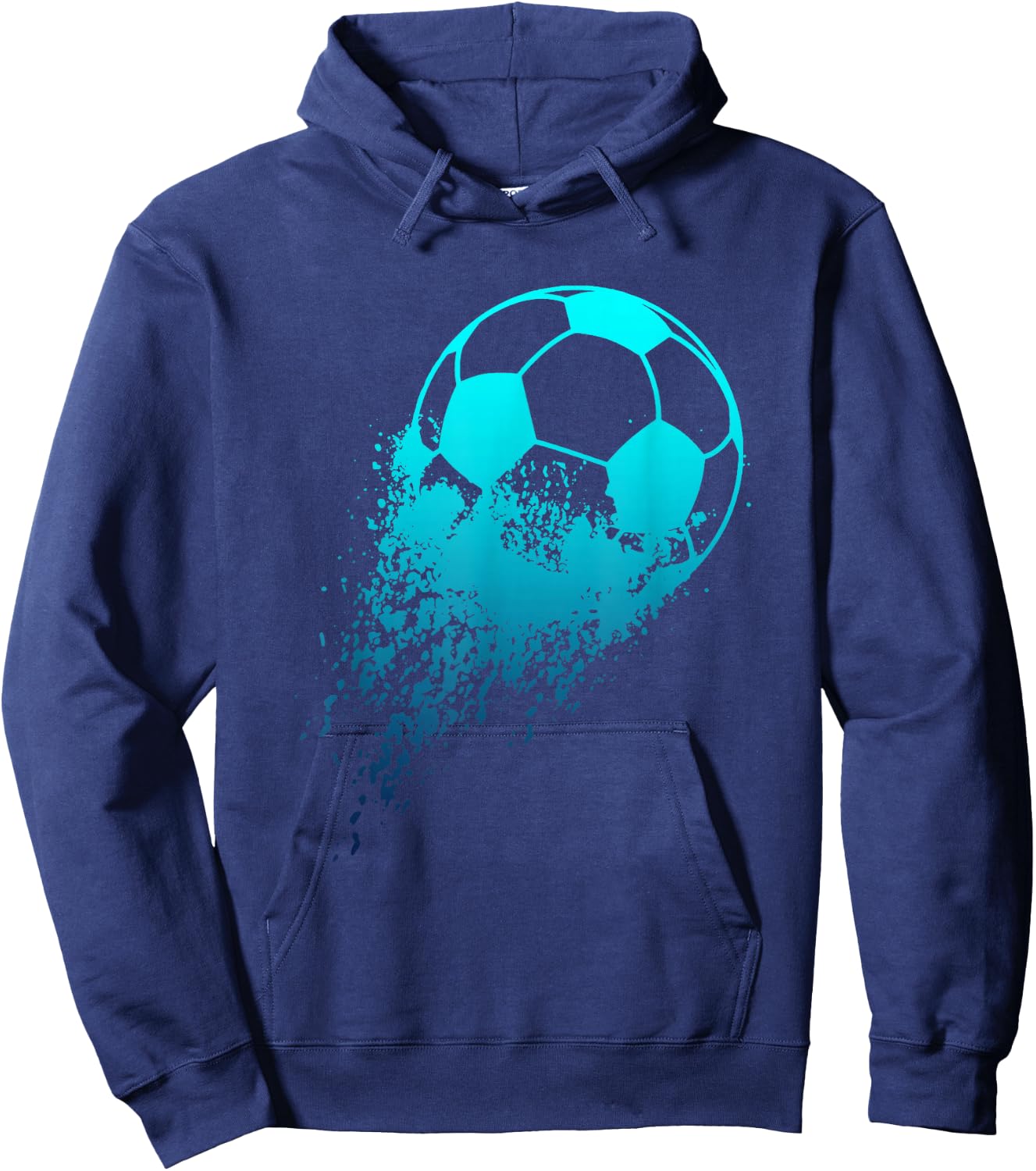 Soccer Player Sport Vintage Men Boys Soccer Ball Hoodie - Hoodie | Navy
