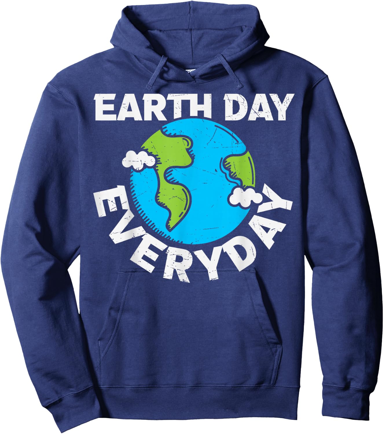 EARTH DAY EVERY DAY Rainbow Make the Earth Green Again Hoodie - Hoodie | Navy