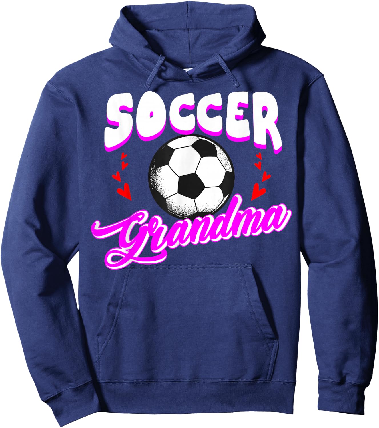 Cute Soccer Grandma Sports Player Goalie Matching Team Hoodie - Hoodie | Navy