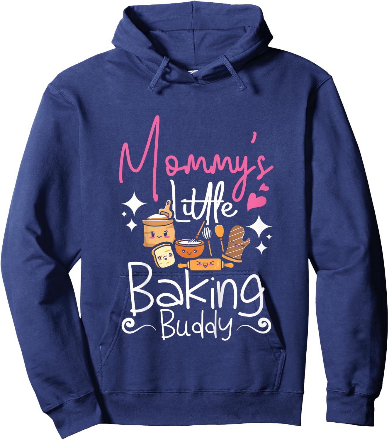 Kids Children Mommy's little baking buddy Hoodie - Hoodie | Navy