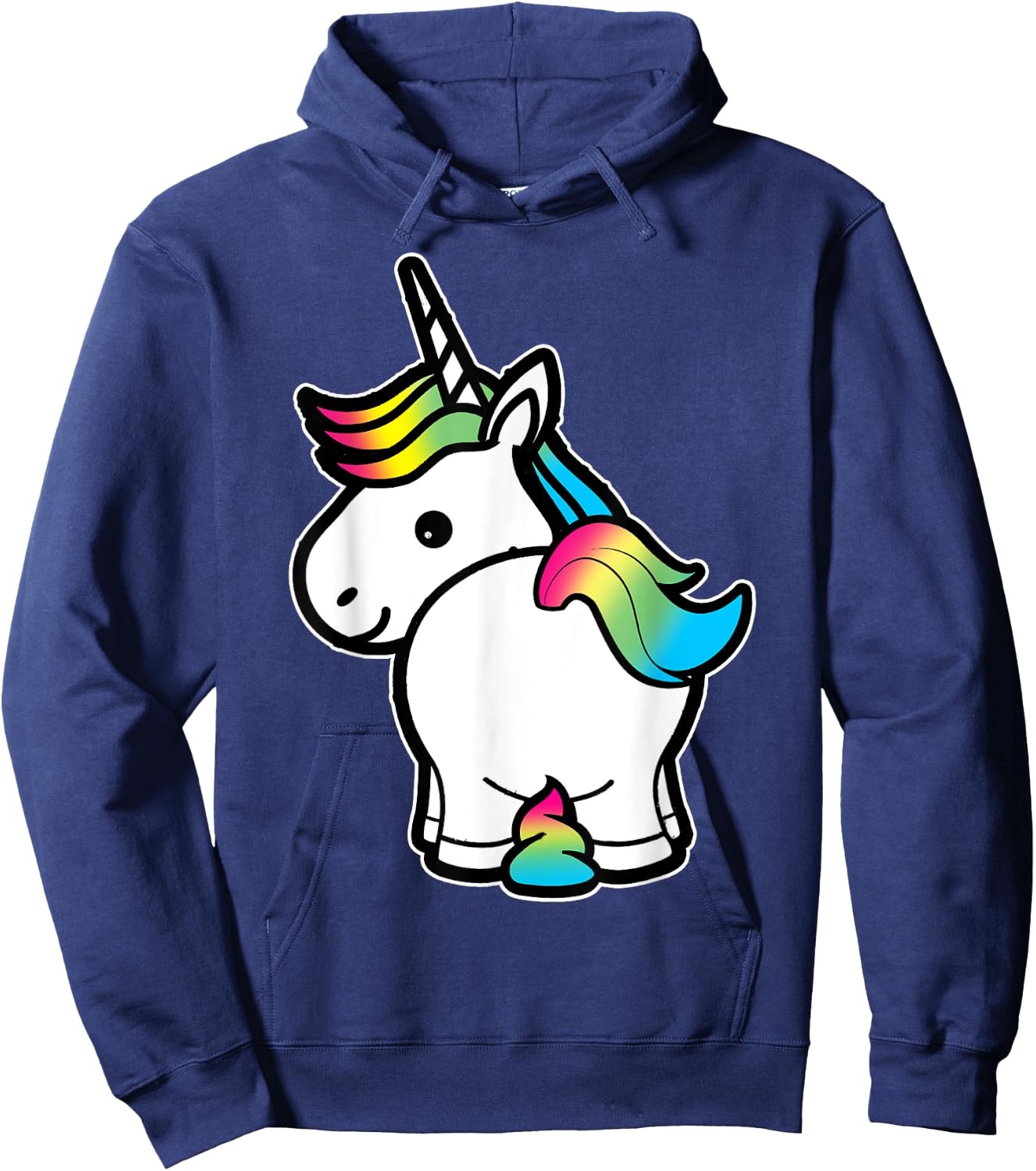 I Poop Magic Cute Unicorn Rainbow Kids Adult Shirt Hoodie - Hoodie | Navy