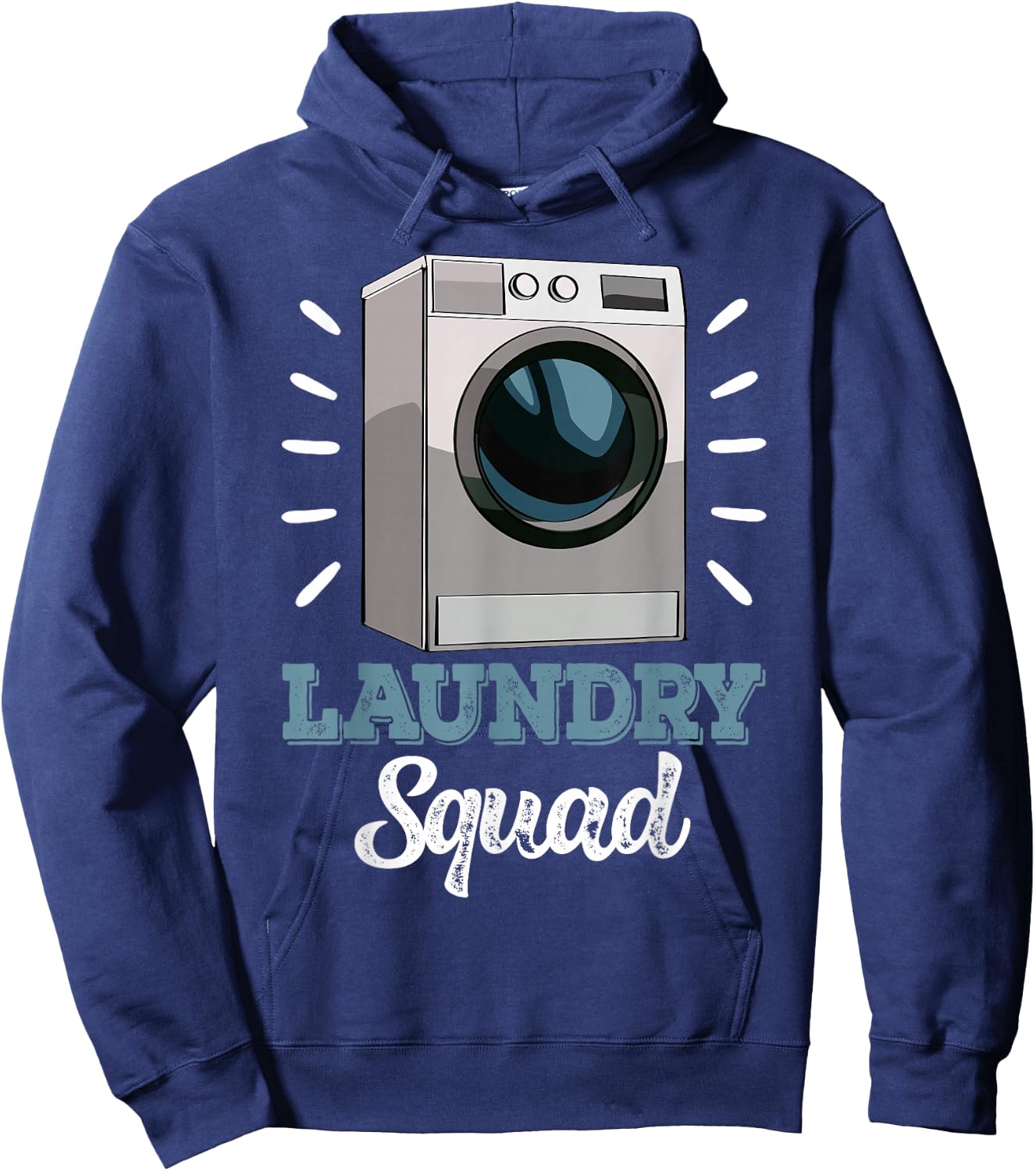 Laundry Squad Mechanic Funny Women Washing Machine Hoodie - Hoodie | Navy