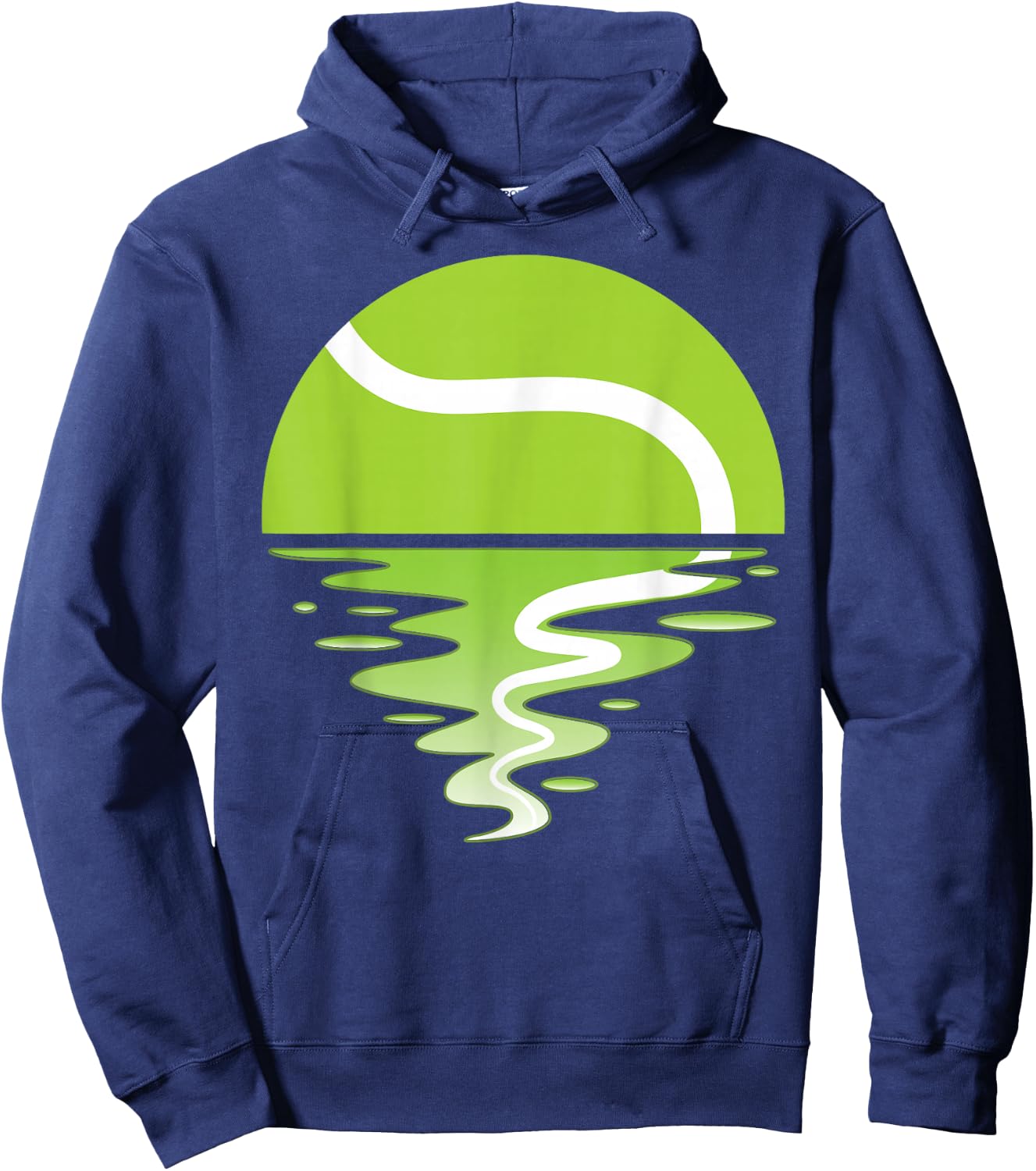Sunset Tennis Ball Tennis Player Hoodie - Hoodie | Navy