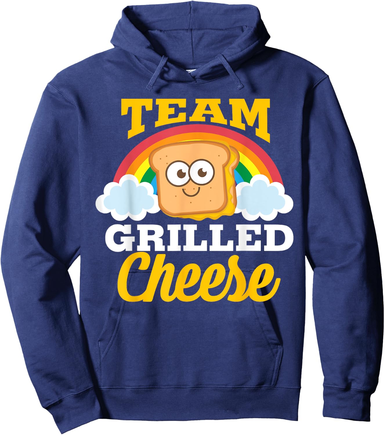 Team Grilled Cheese Shirt | Cute Love Grilled Cheddar Gift Hoodie - Hoodie | Navy