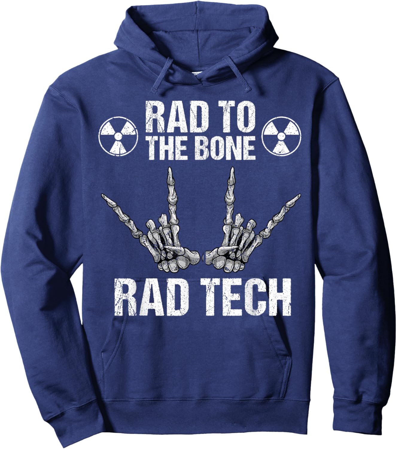Funny Bike Bone Wheel Tech Gift Men Women Cool X-ray Radiology Hoodie - Hoodie | Navy
