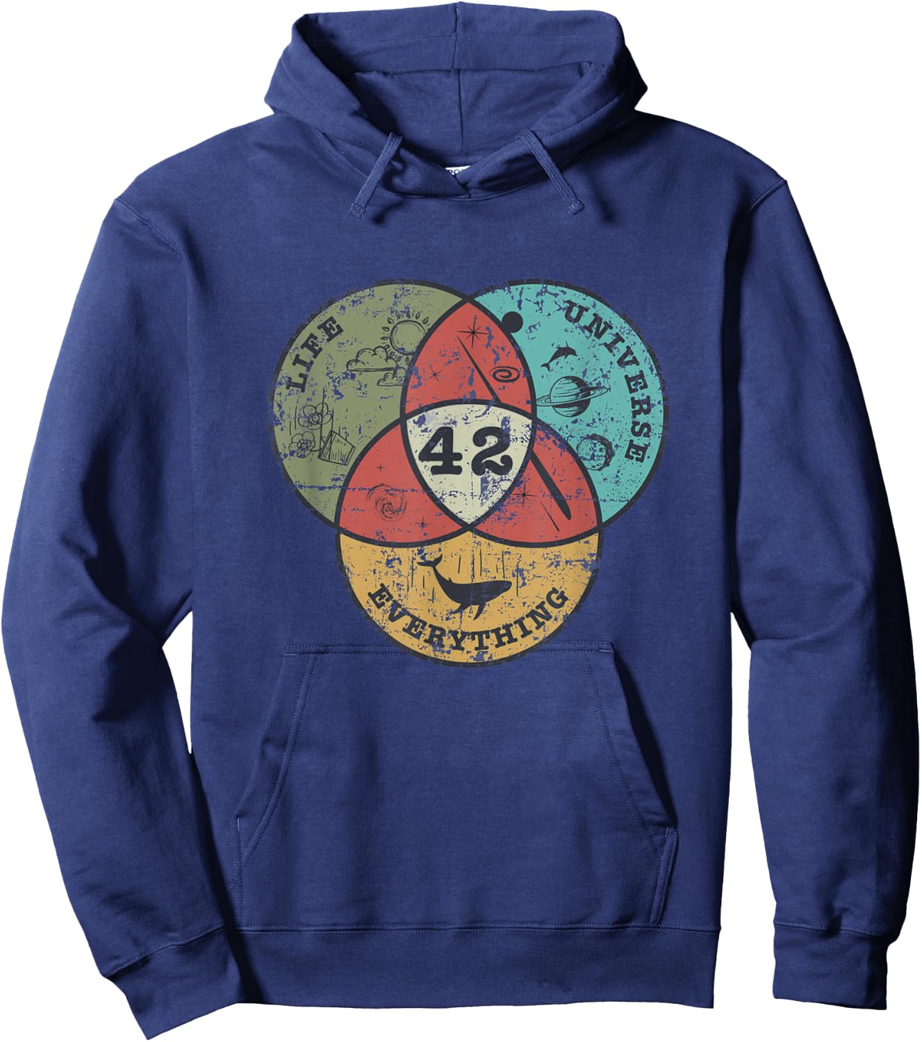 The 42 Answer to Life The Universe and Everything Hoodie - Hoodie | Navy