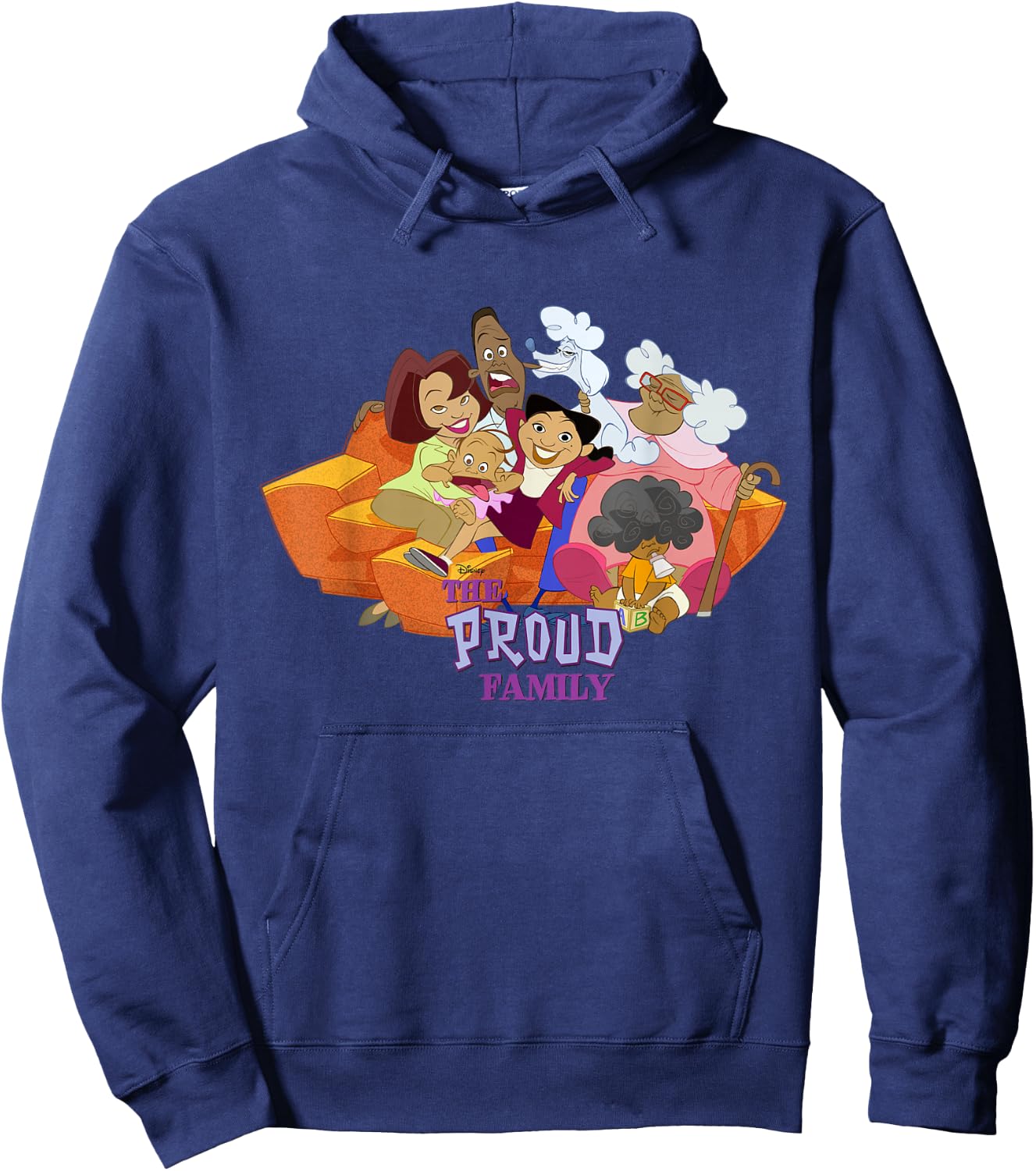 Disney Channel The Proud Family Characters Small Hoodie - Hoodie | Navy