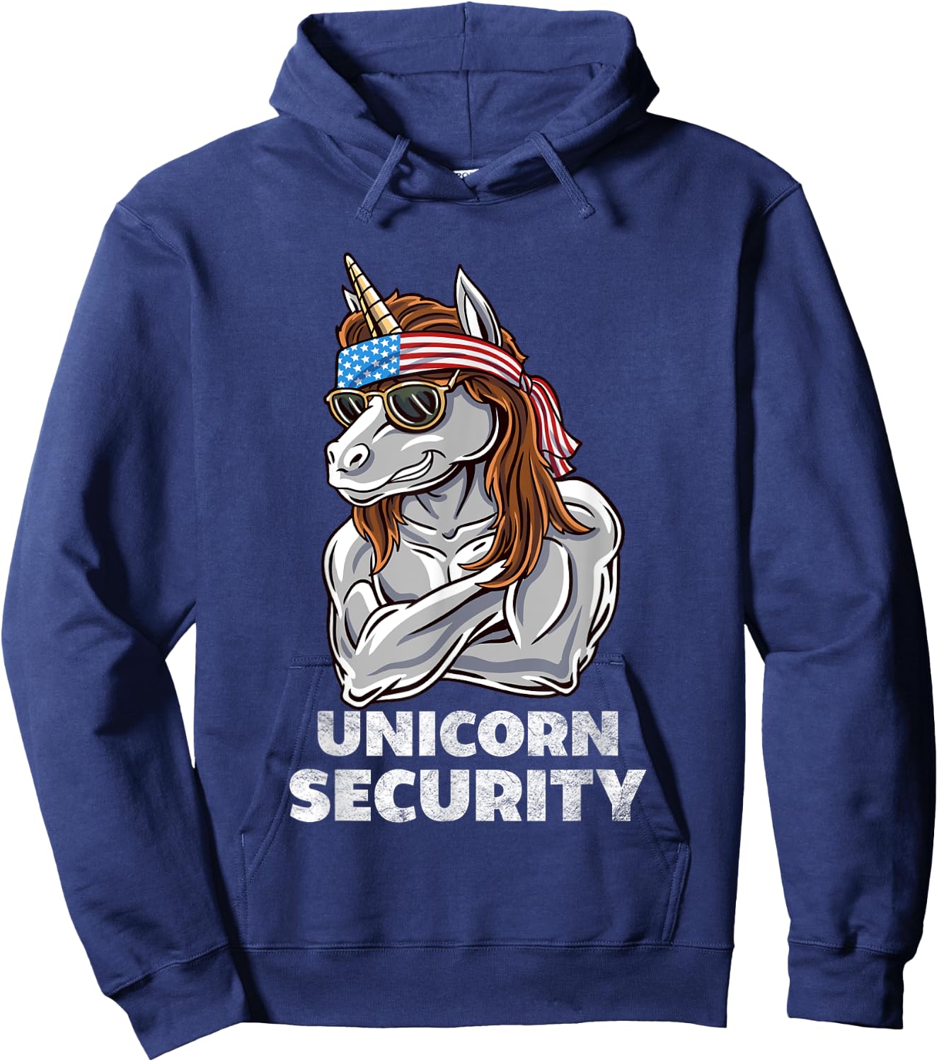 Unicorn Security Halloween Kids or Adult Costume Hoodie - Hoodie | Navy